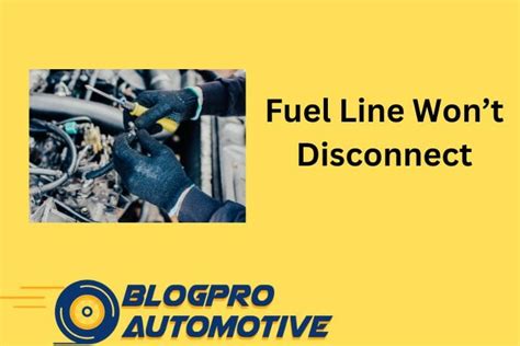 Image result for How to Disconnect Commodore Fuel Line