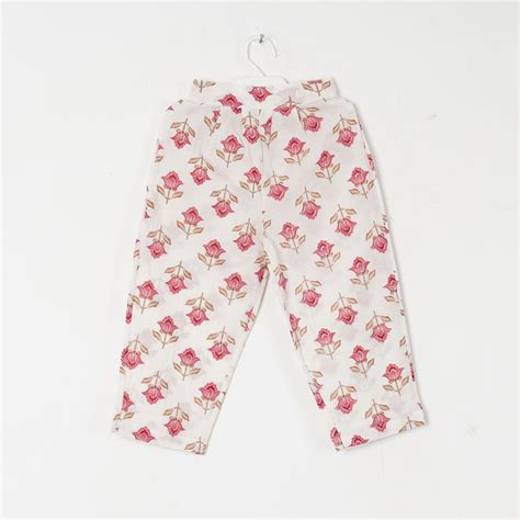 GIRLS RED WHITE FLORAL KURTI WITH FLORAL PANT AND DUPATTA (SET OF 3 ...