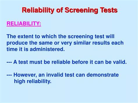 Image result for Reliability of a Test