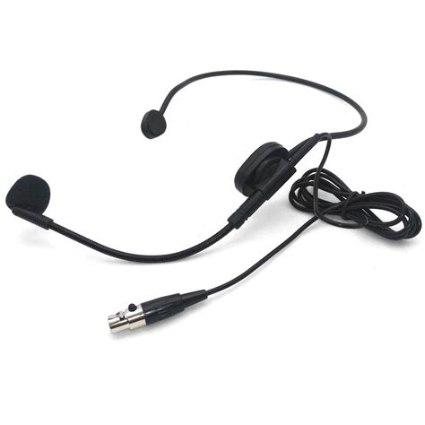 Buy Black XLR 4PIN Headworn Wearing Headset mini Microphone For Shure ...
