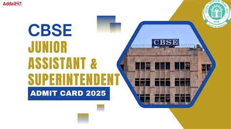 Junior Assistant Skill Test & Superintendent Tier-2 Admit Card 2025 Out ...