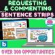 Requesting and Commenting with Visual Sentence Strips I Want I See