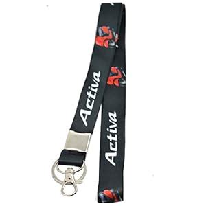 Faynci Fabric Double Sided Activa Bike Logo Hook Key Chain for Activa ...
