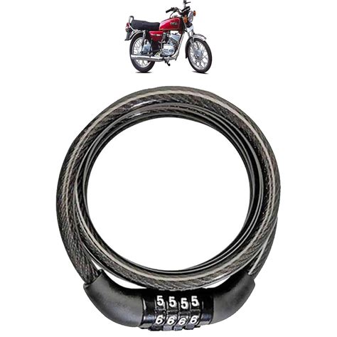 AdroitZ Heavy Material Cable Lock/Helmet Lock/Bike Lock/Number Lock ...