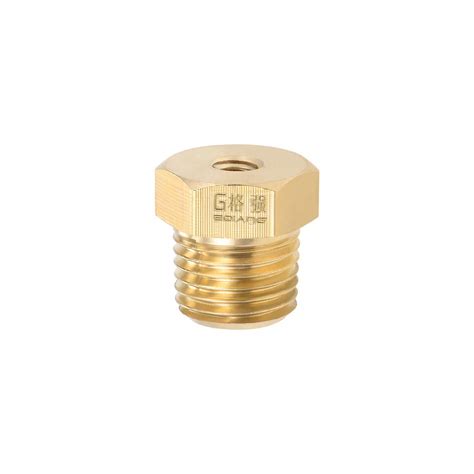 uxcell Brass Pipe Hose Fitting 1/4 Male to 3/16 Female Thread Tube ...