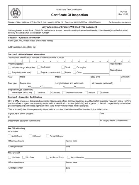 2012 Form UT USTC TC-661 - Blank Fillable Template | Fill Out, Print ...