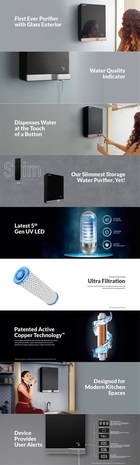 Small Appliances :: Water Purifier :: Aquaguard Slimtech Glass UV ...