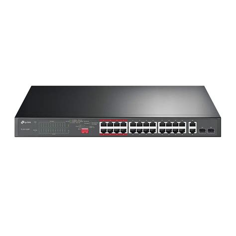TP-Link 24 Port Fast Ethernet PoE Switch | 24 PoE+ Ports @250W, w/ 2 ...