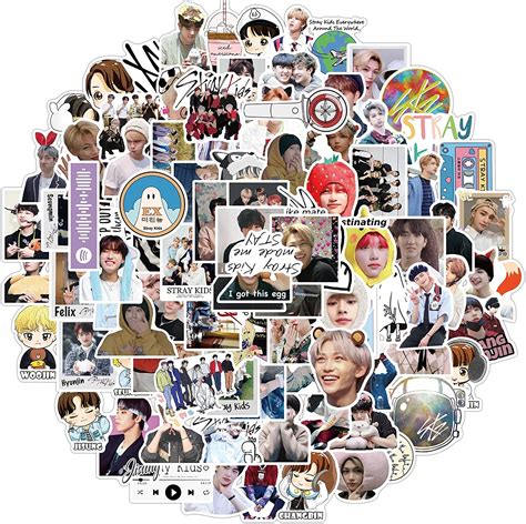 Buy Stray Kids Stickers 100PCS Kpop Idol Stickers Pack Vinyl Waterproof ...