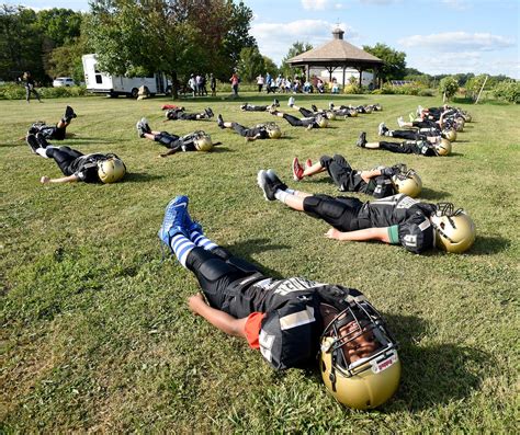 Monroe Catholic Elementary Schools football team on IHM campus