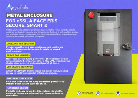 Metal Enclosure for eSSL Aiface Eris – Secure, Smart Made in India ...