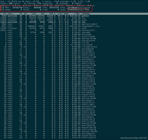 linux服务器 查看内存的大小以及程序运行时，关注的内存防止内存报警_qq_43031234的博客-CSDN博客_查看服务器运行内存