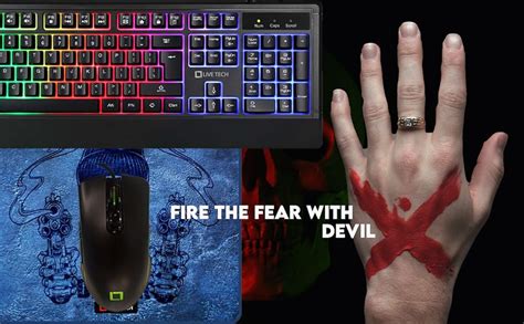 Amazon.in: Buy Live Tech Devilx Gaming RGB Wired Keyboard Mouse ...