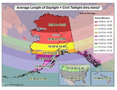 Deep Cold: Alaska Weather & Climate: Alaska Brightness