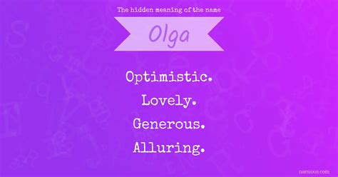 The hidden meaning of the name Olga | Namious