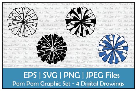 Cheerleading Poms Clipart