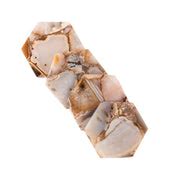 Agate Coaster Set | Brown Agate Hexagon Coasters (Set of 4) – Writings ...