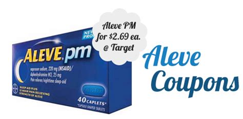 Aleve Coupons | $2 off Pain Relievers + Target & Rite Aid Deals ...
