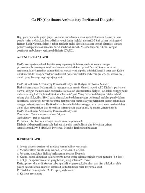 Image result for Capd