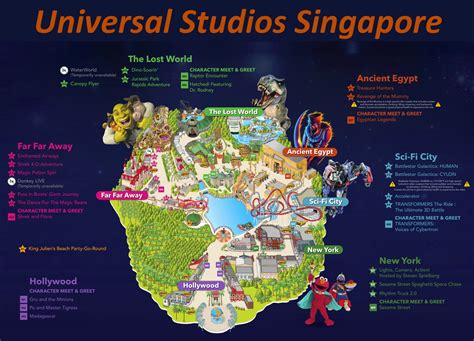 Map Universal Studios Singapore