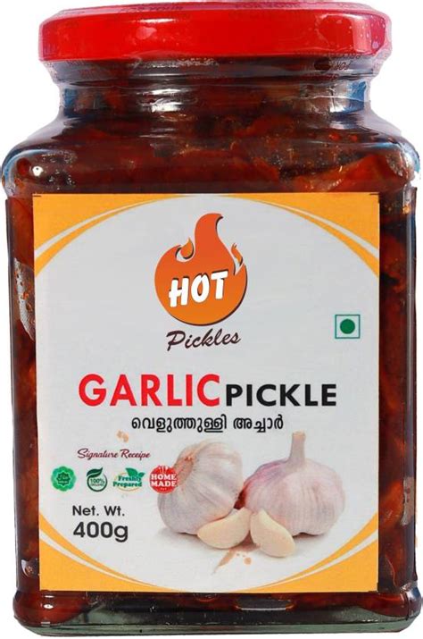 HOT Pickles Kerala Home made (signature recipe) Garlic Pickle Price in ...