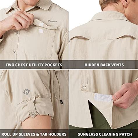 Buy NAVISKIN Men's Sun Protection Fishing Shirts UPF 50+ Long Sleeve ...