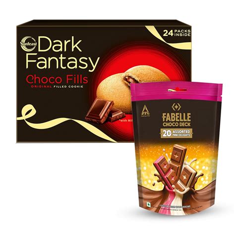 Sunfeast Dark Fantasy Choco Fills, 300g, Original Filled Cookies with ...
