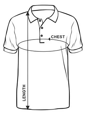 Polo T-Shirt Size Chart | VELVETNOVA