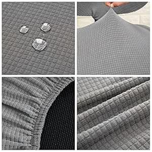 Office Computer Chair Stretchable Rotating Chair Seat Covers Gray ...