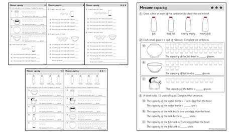 Image result for Fun Worksheet for Measuring Capacity