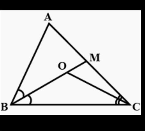 bisectors of the angle B and C of an isosceles triangle with AB equal ...