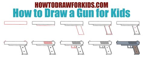 Image result for Simple Gun Drawing Tutorial
