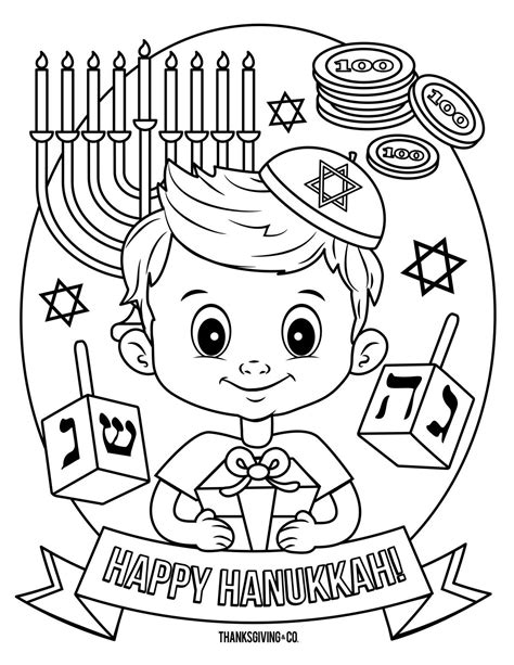Hanukkah Coloring Pages to Download