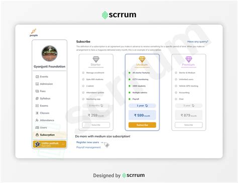 Image result for Subscription Page
