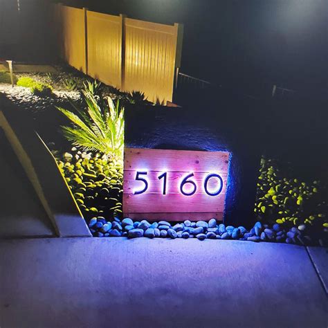 Image result for Backlit House Numbers LED