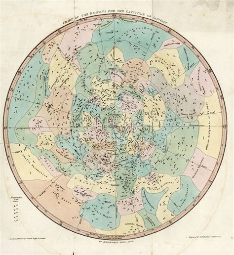 Chart of the Heavens for the latitude of London | Royal Museums Greenwich