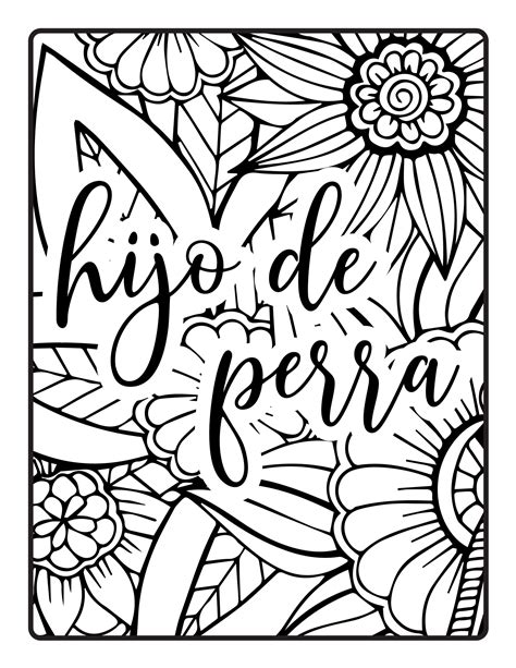 Spanish Word Coloring Pages [2025]
