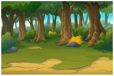 Cartoon Wald Bilder - Kostenloser Download auf Freepik