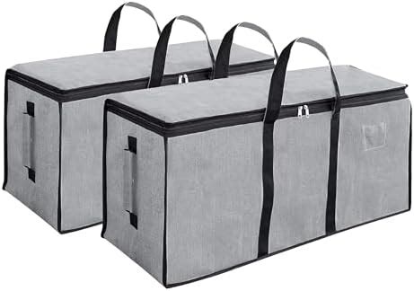 Storite 2 Pack Nylon 85 L Moisture Proof Multi-Purpose Underbed Storage ...