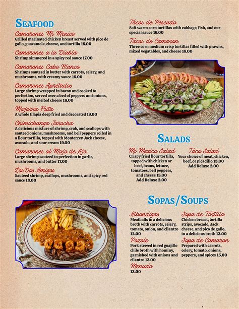 Explore Our Menu | Mi Mexico Restaurant in Cortez