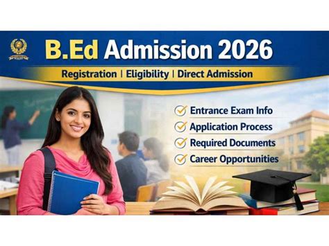 B.Ed Admission 2026 – Apply Now for a Teaching Career - India ...