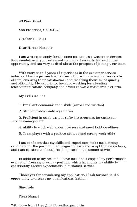 2 Examples of Example Of Application Letter For Work