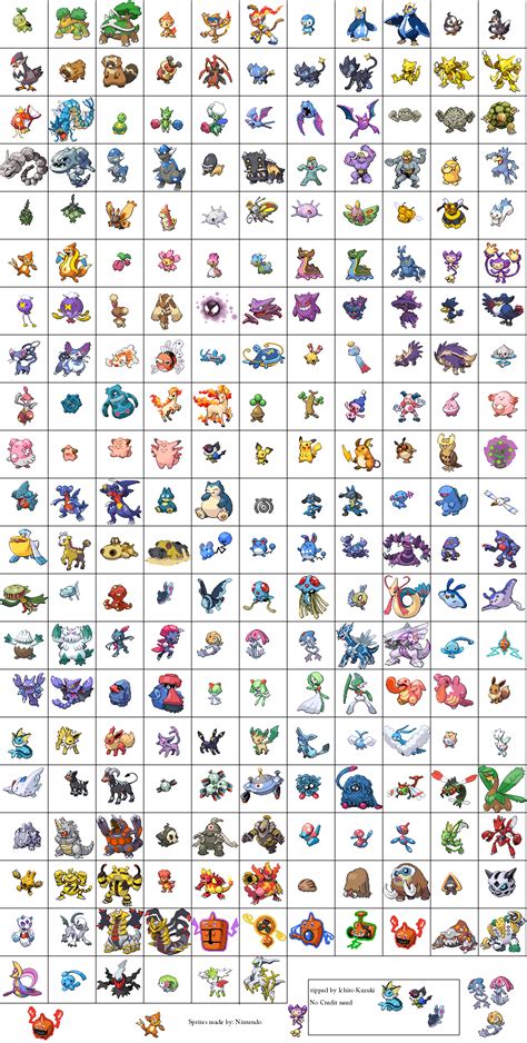 The Spriters Resource - Full Sheet View - Pokémon Platinum - Pokémon ...