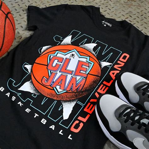 CLE Jam - Mens/Unisex Crew T-shirt | Basketball shirt designs ...