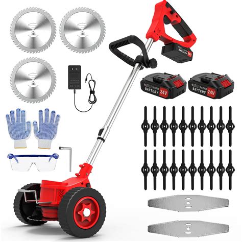 Rigel Weed Wacker Cordless Brush Cutter with 3 Types Blades, Stringless ...