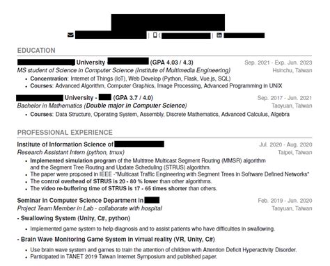 Image result for Tech Resume Example