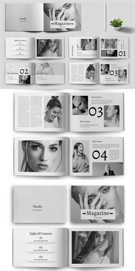 Moore magazine template indesign indd – Artofit
