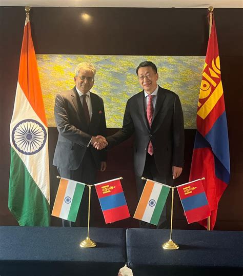 MEA Secy presides signing of contract to develop India-Mongolia ...