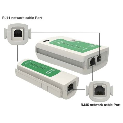 FEDUS RJ45/RJ11 Network LAN Cable Tester with LED Indicators