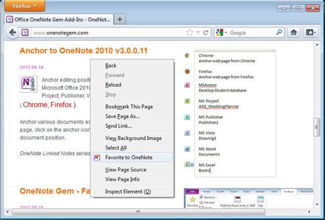 Using OneNote for URL Bookmarks 的图像结果